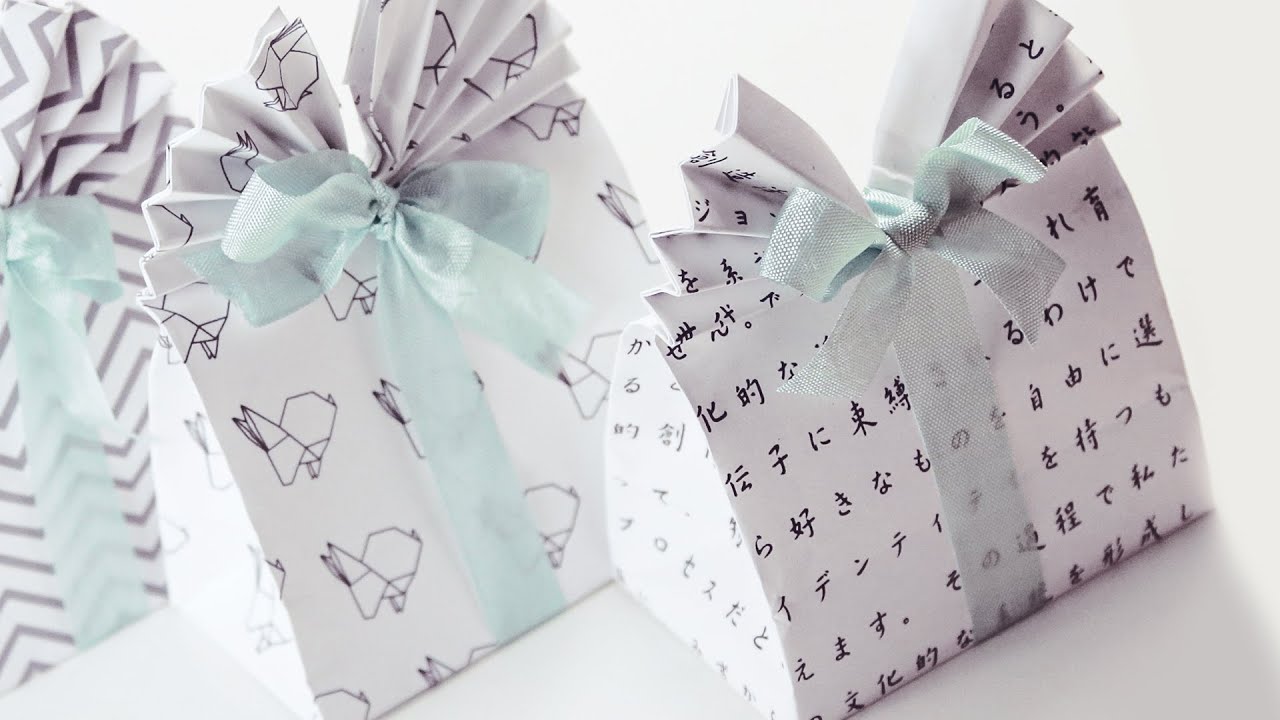 Origami Gift Bag Tutorial - DIY - Paper Kawaii